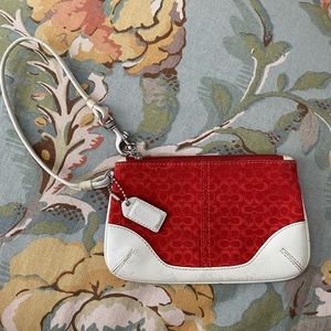 2/$20 - Coach Signature Fabric Wristlet